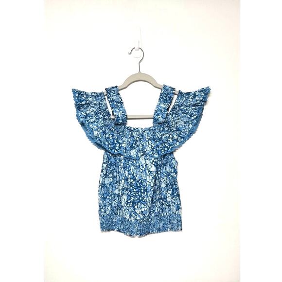 House of Harlow 1960 blue print top size large. - Picture 3 of 8